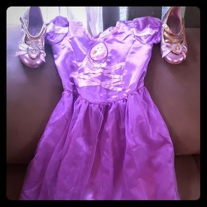 Rapunzel dress and shoes